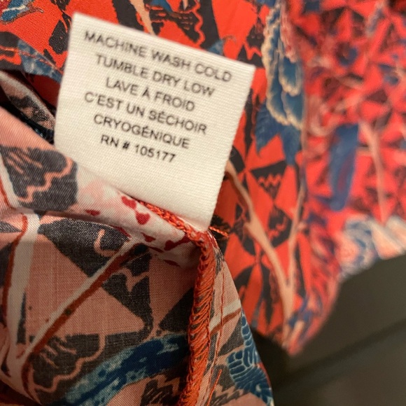 ULLA JOHNSON 100% Cotton Short Puff Sleeve Elise Hibiscus Floral Blouse 6 $495 - Picture 11 of 16